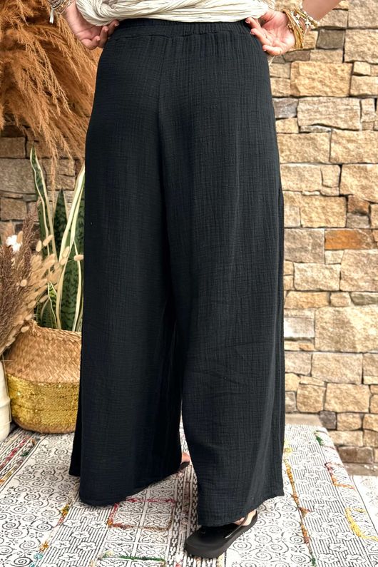 Pure Cotton Santos Quinn Culotte Pant Black /14 =